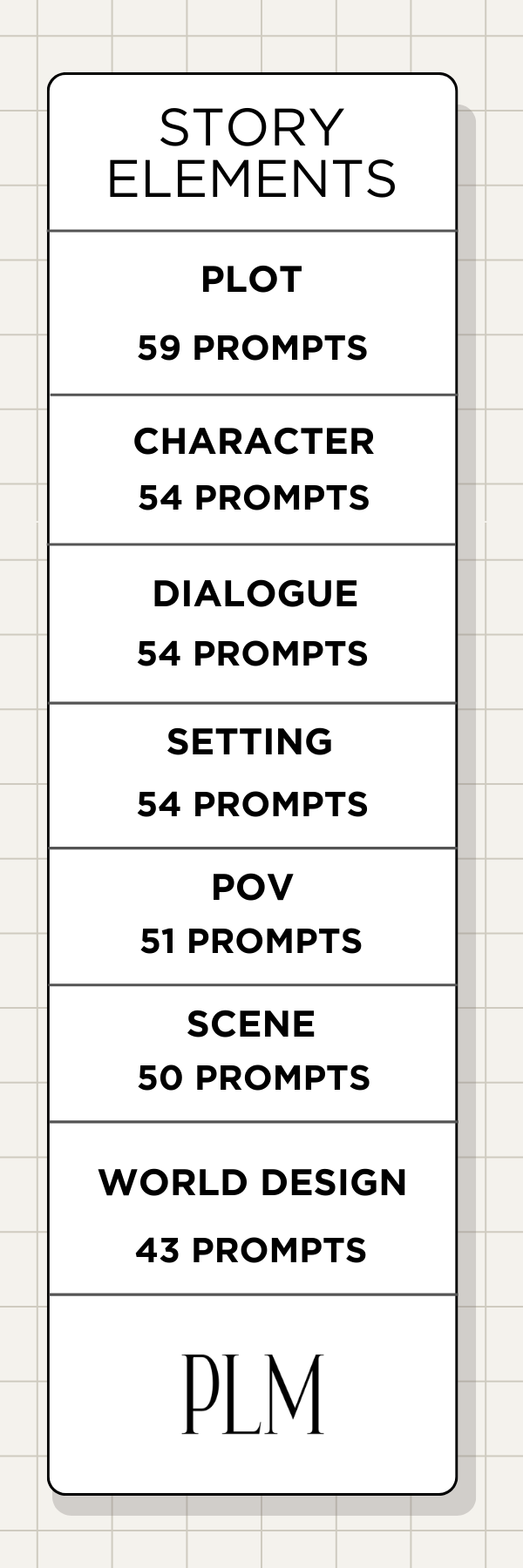 Writing Prompt Bookmark