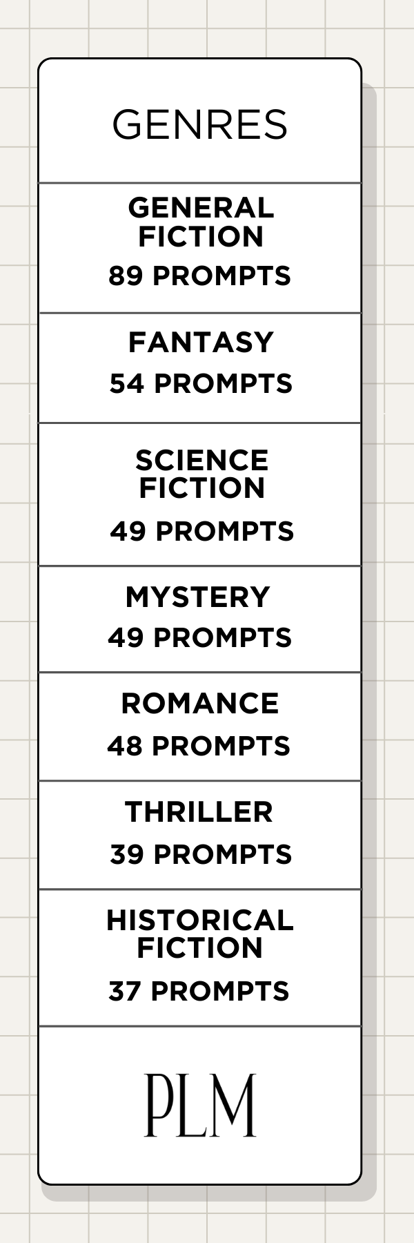 Writing Prompt Bookmark