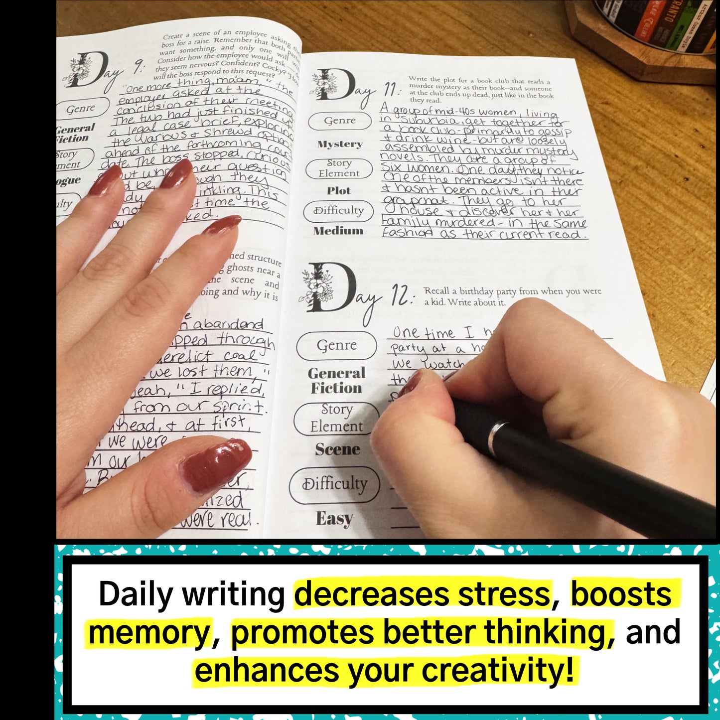 365 Daily Writing Prompt Journal | Creative Writing Prompts and Book Ideas